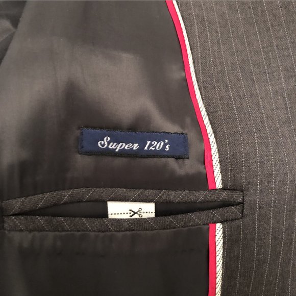 J. Crew beautiful dr grey pin stripe jacket - Picture 7 of 7